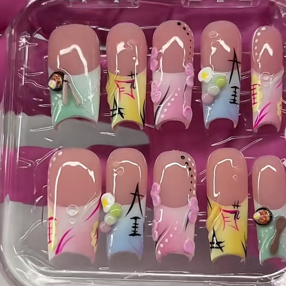 Colorful Nail Art Set